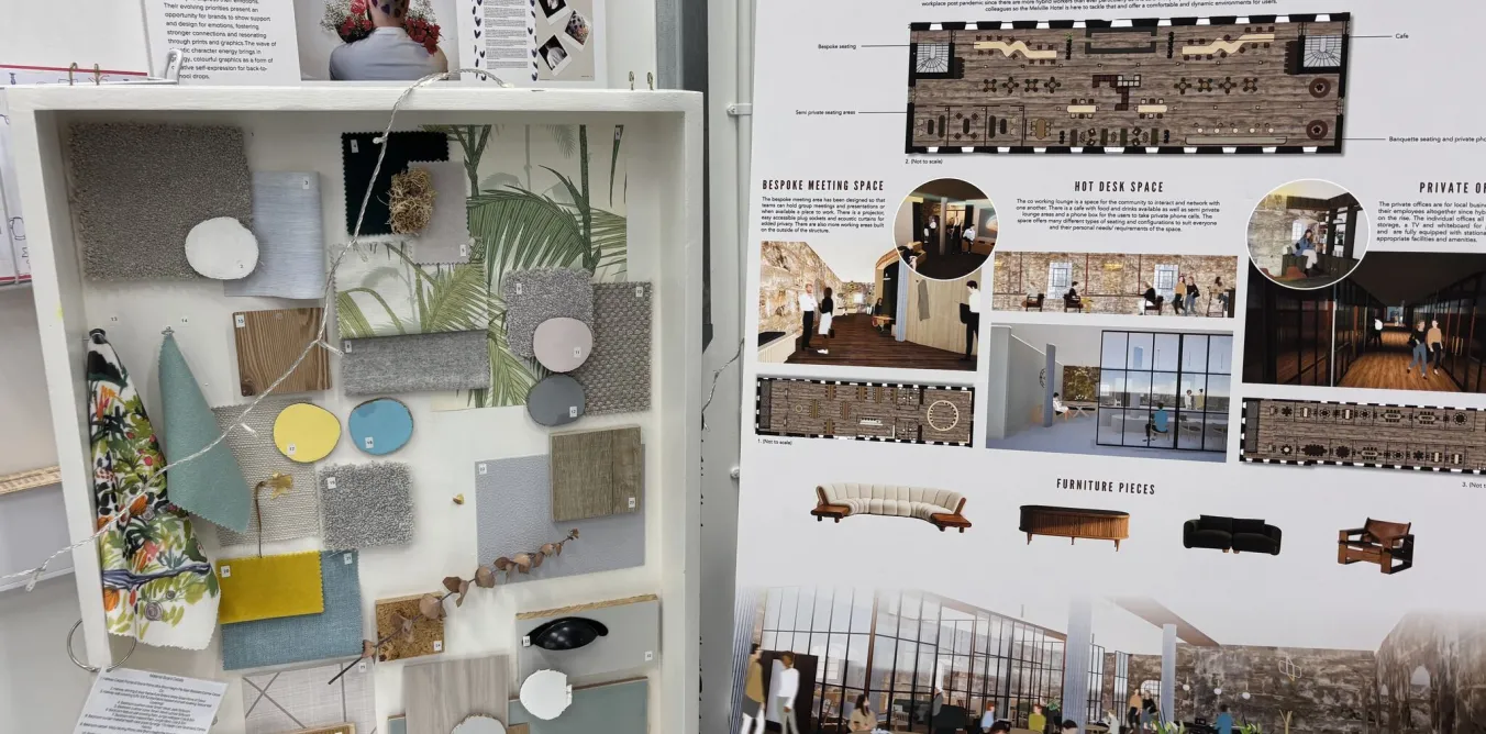 Photo of Arts University Plymouth student work showcase