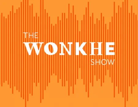 The Wonkhe Show. Wording on a background of sound waves