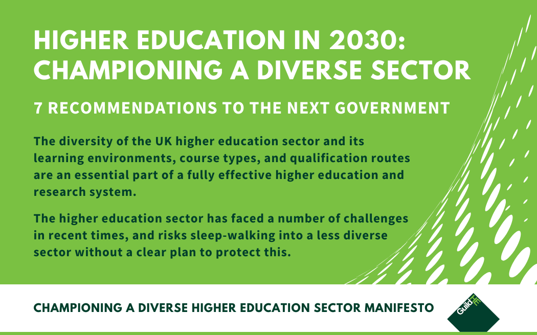 GuildHE launches Championing a diverse HE sector manifesto | GuildHE