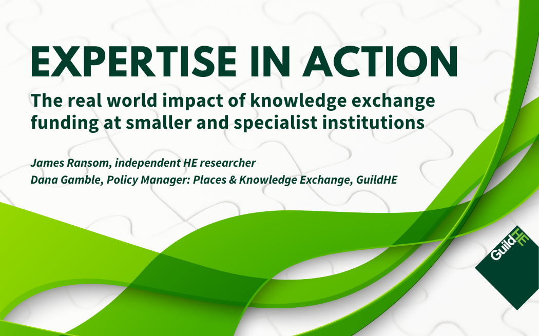 Expertise in Action: impact of funding knowledge exchange activity at smaller and specialist universities