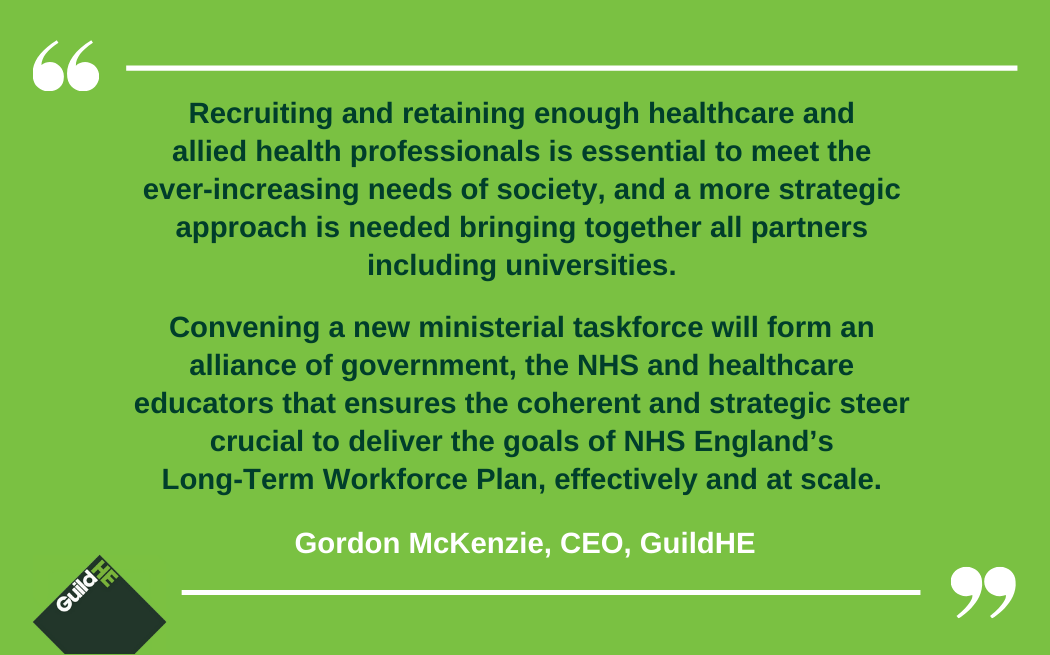 GuildHE Gordon McKenzie quote: NHS Long-Term Workforce