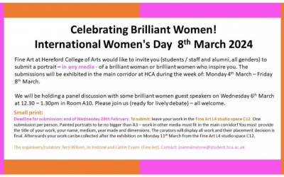 Celebrating Brilliant Women: HCA Student-led International Women’s Day Event