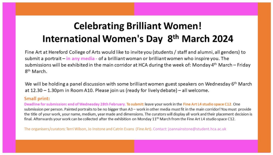 Celebrating Brilliant Women: HCA Student-led International Women’s Day Event