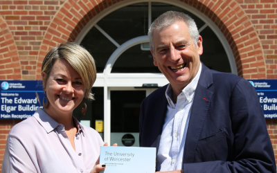 New GuildHE CEO visits the University of Worcester